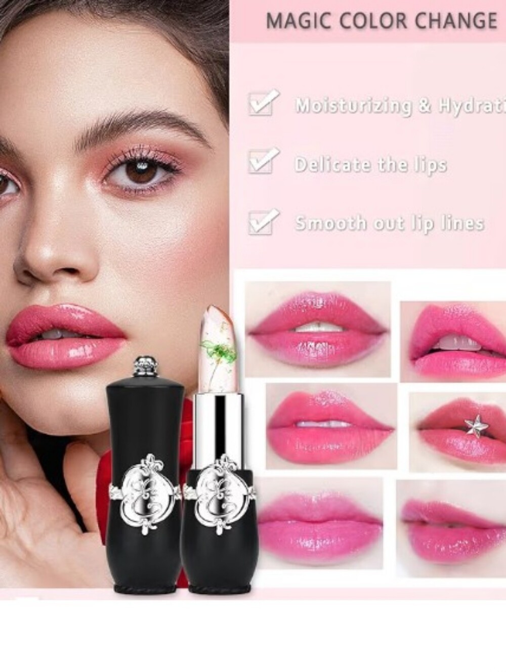 Floral Mood Changing Lipstick / Balm NWT (1) - Picture 2 of 3